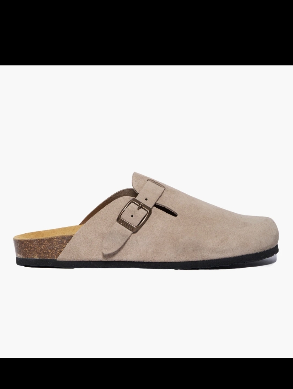 Plakton Suede Buckle Clog Mule In Taupe Birkenstock Boston Clog Vibes Size 8